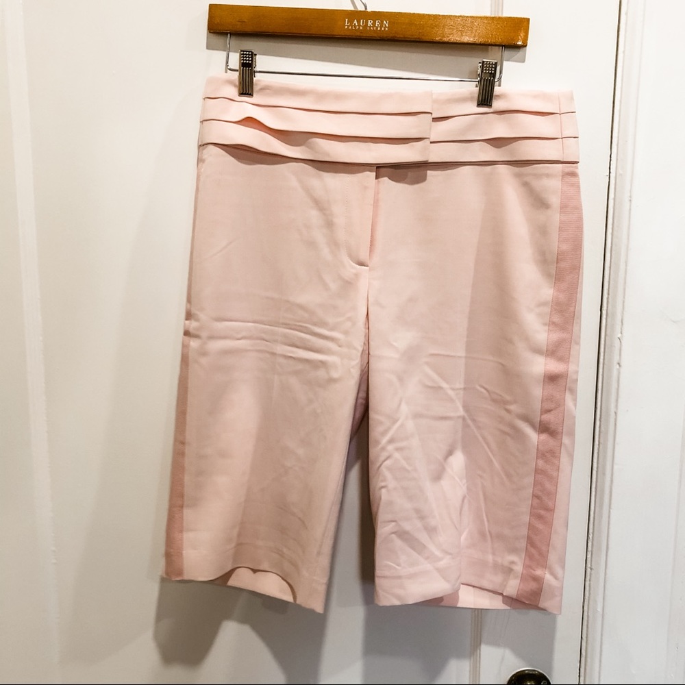 Pink Tartan pink tuxedo Bermudas
